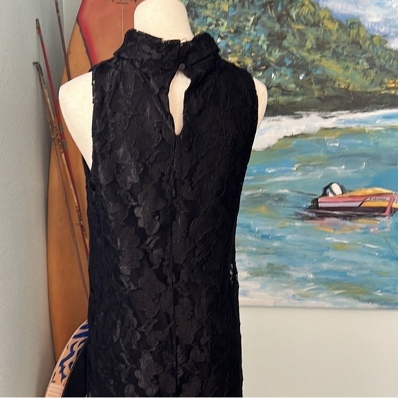 ⭐️NWT XXI, Black Lace over Black, High Lace Collar,Sexy, Classic,Timeless,Size L - Picture 5 of 10